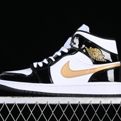 AIR JORDAN 1 MID SE BLACK/GOLD